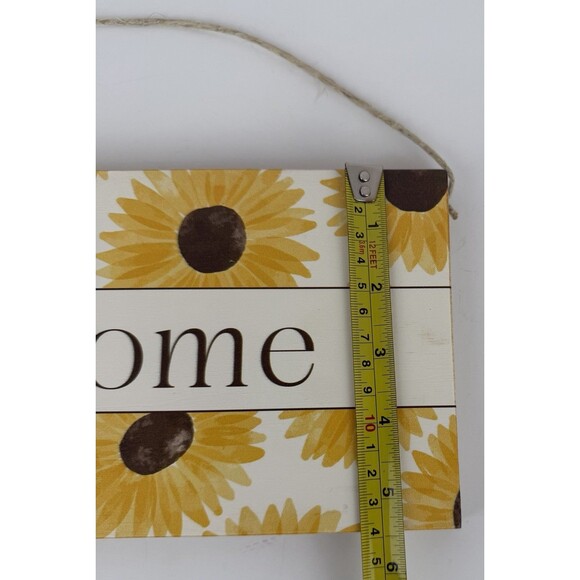 Rustic Marlin Sunflower Welcome Wood Wall Hanging - Picture 3 of 8